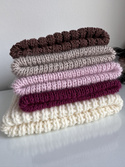 JANKA – gruba czapka zimowa beanie damska z wełny 01 ecru