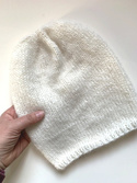CHMURKA Alpaca Beanie 01 Ecru