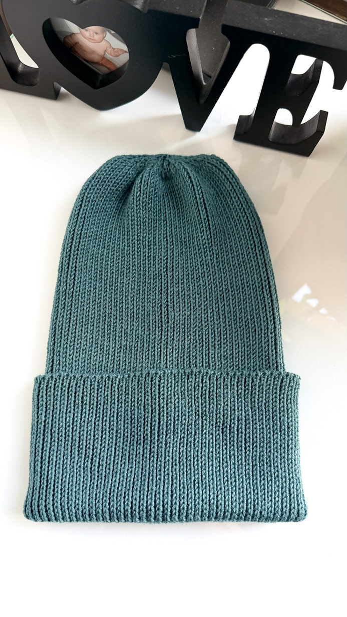 VARELLA – czapka z wełny merino baby merino 66 Mglisty Las