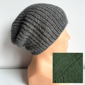 KIARA Beanie-Mütze 100% Alpaka 9032 ciemny bluszcz