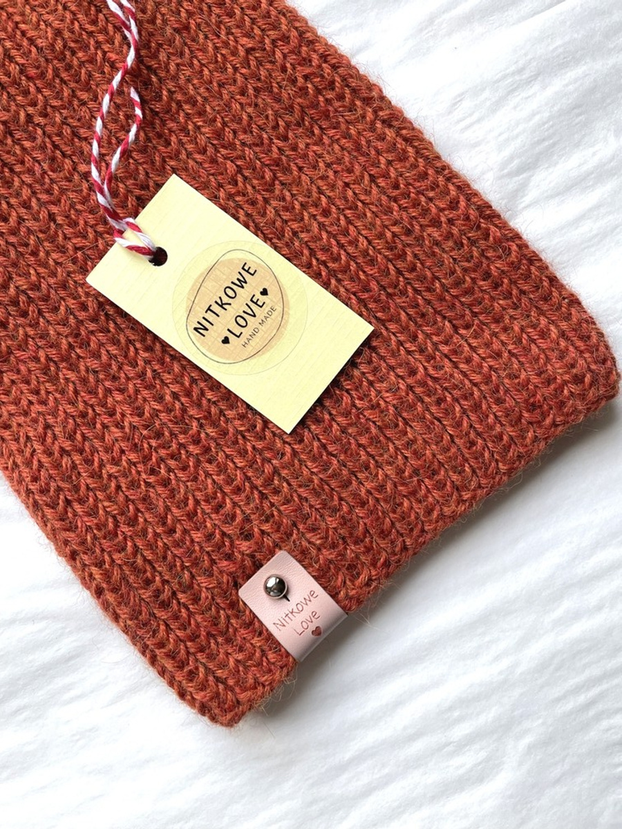 KIARA Beanie-Mütze aus 100% Alpaka 2925 rdza