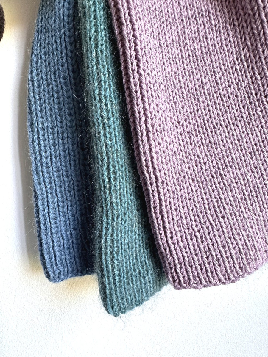 NANA – czapka beanie z wełny baby merino 39 Fioletowa Orchidea