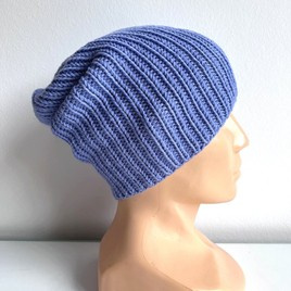 NANA – czapka beanie z wełny 100% Baby Merino 25 Lawenda