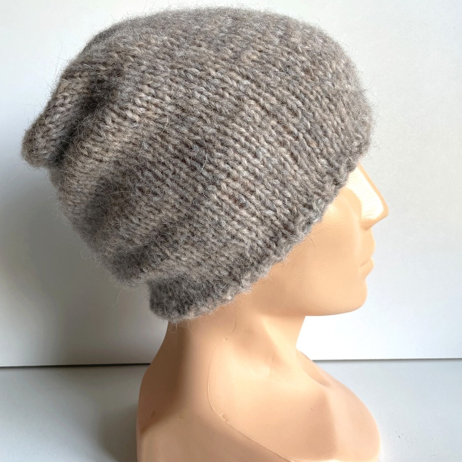 CHMURKA Beanie-Mütze aus Alpaka 26 Beige