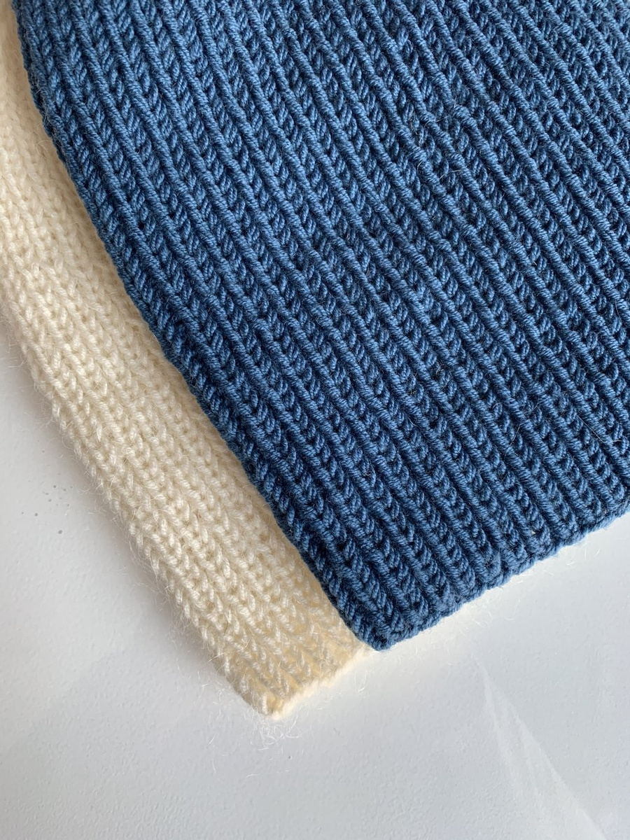 NANA – czapka beanie z wełny baby merino 42 Petrol