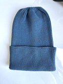 VARELLA – czapka beanie z wełny merino 100% baby merino 42 Petrol zimowa