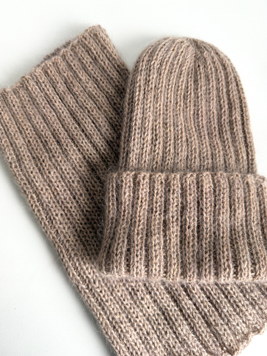 Ręcznie robiony KOMIN MARGARET 100% Alpaka + nitka moher i jedwab 2020/20 Jasny Nugat