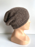 CHMURKA Beanie-Mütze aus Alpaka 05 Braun