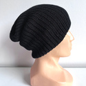 NANA Beanie-Mütze aus 100% Baby-Merinowolle 21 Schwarz