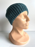 Czapka wełniana NANA 100% Baby Merino 47 Morze Północne