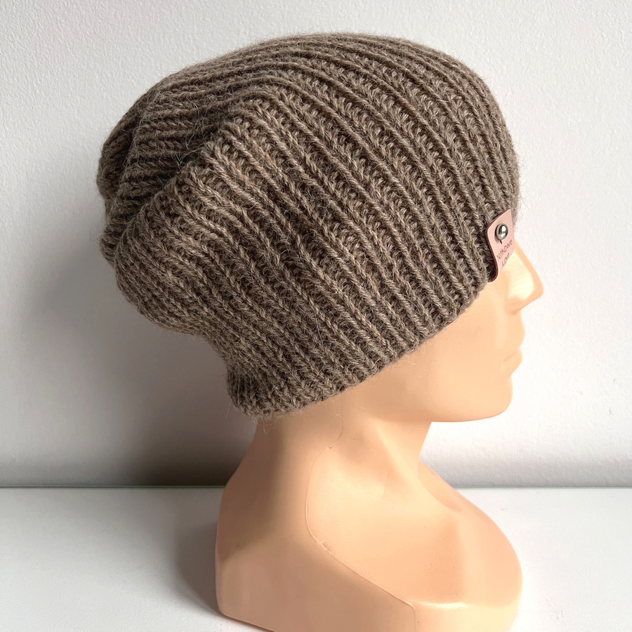 KIARA Alpaca Beanie 100% Alpaca 618 Nugat Beige