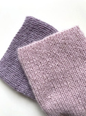 Handmade Czapka damska AUREA 100% Baby Merino plus moher i jedwab 54 Pudrowy Róż