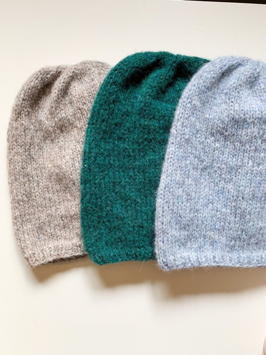 CHMURKA Beanie-Mütze aus Alpaka 26 Beige
