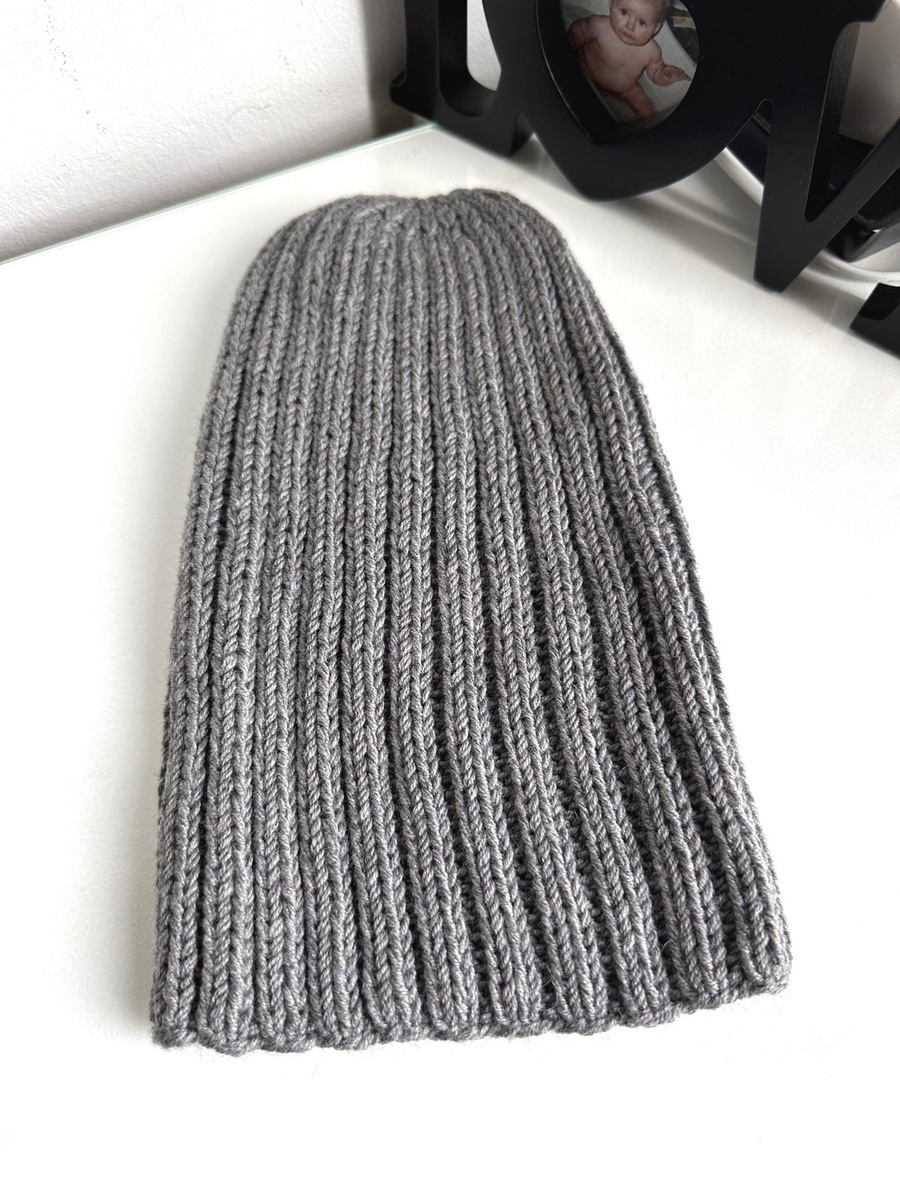 HELLI – czapka zimowa merino damska 100% Baby Merino 19 Szary