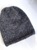 CHMURKA Handgemachte Beanie-Mütze aus Alpaka 06 Anthrazit