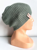 VARELLA – czapka z wełny merino beanie 100% Baby Merino 50 Zielona Szałwia, jesienno‑wiosenna