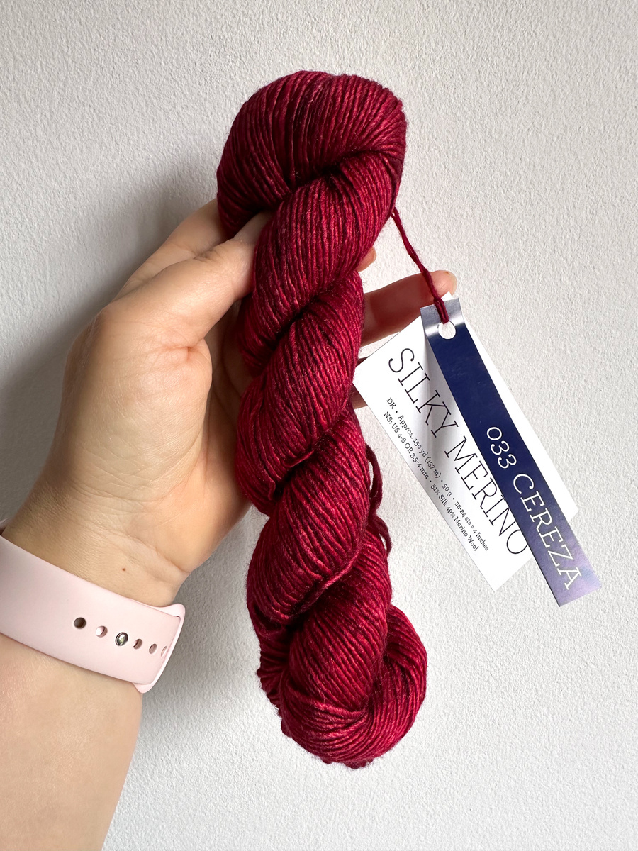 Włóczka Malabrigo SILKY MERINO SM033 CEREZA