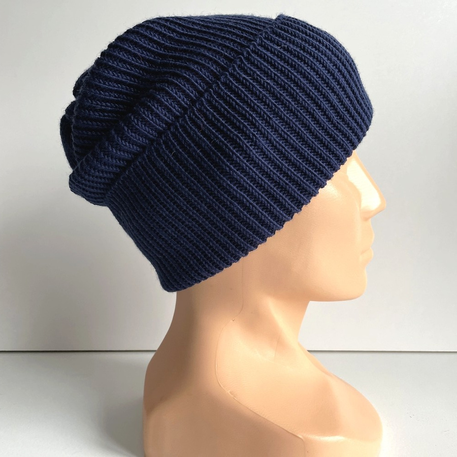VARELLA Beanie-Mütze aus Merinowolle 100% Baby Merino 13 Navy