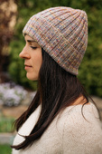 NELLI Handgemachte Merinowoll-Beanie-Mütze mit Umschlag 22 Fairytale Rosa