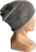 HELEN Turn-Up Beanie 100% Alpaca 501 Light Grey