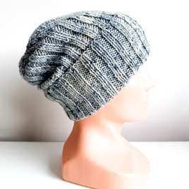 NELLI Handgemachte Merinowoll-Beanie 24 Sprane Dżinsy