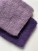 AUREA – ręcznie robiona cienka czapka beanie baby merino + moher i jedwab damska 40/05 Ametyst