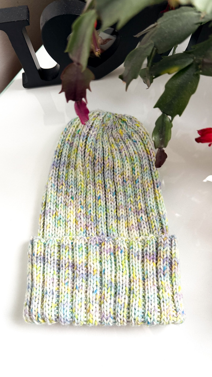 NELLI Handgemachte Beanie-Mütze aus Merinowolle 37 Bajkowe Światełka