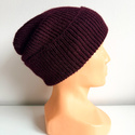 HELEN Turn-Up Beanie 100% Alpaca 9046 dzikie jagody