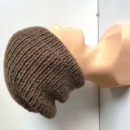 KIARA Beanie-Mütze aus Alpaka 100% Alpaka 607 Braun